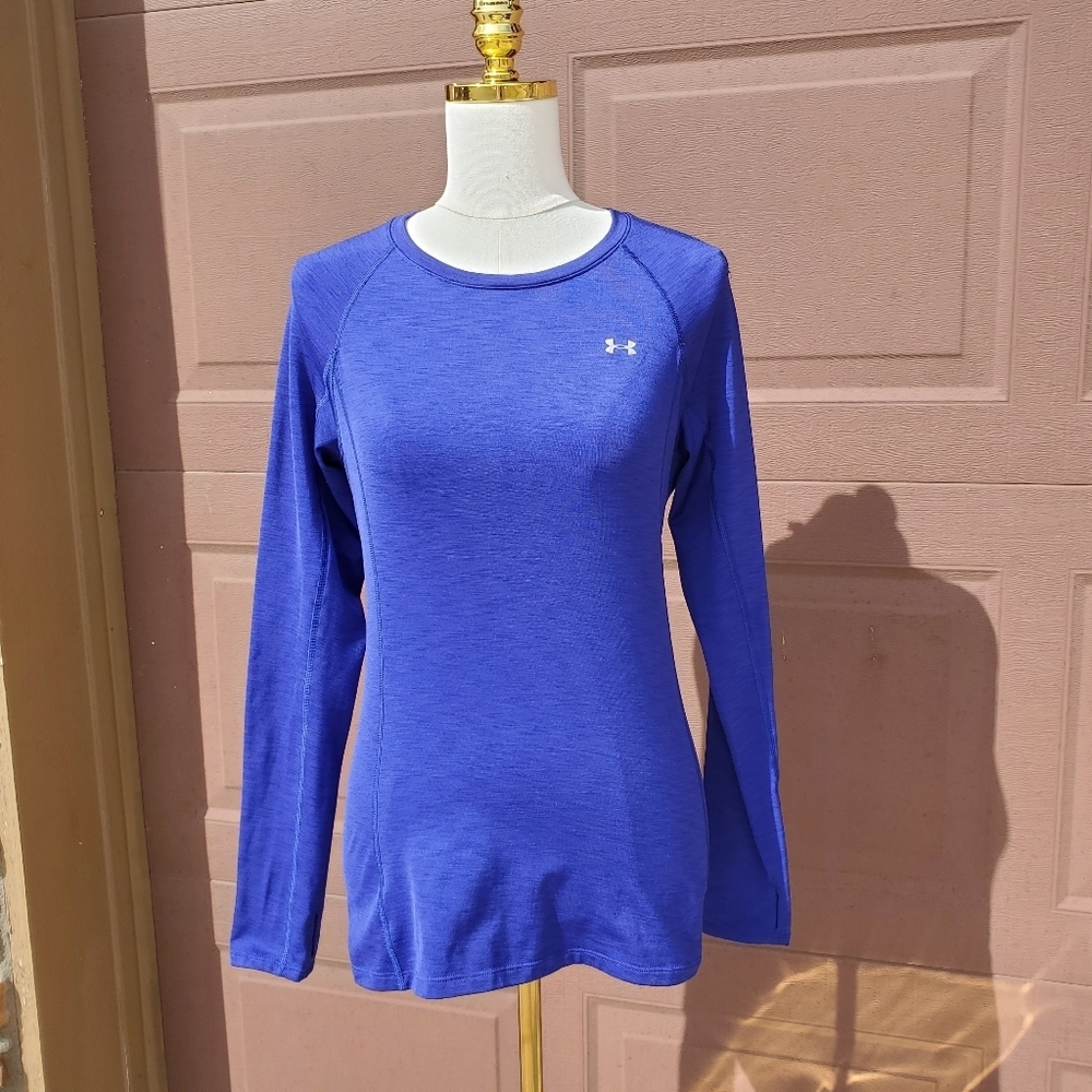Under Armour Cold Gear Fitted Long Sleeve Athletic Top Women's Size Medium EUC - Picture 13 of 16